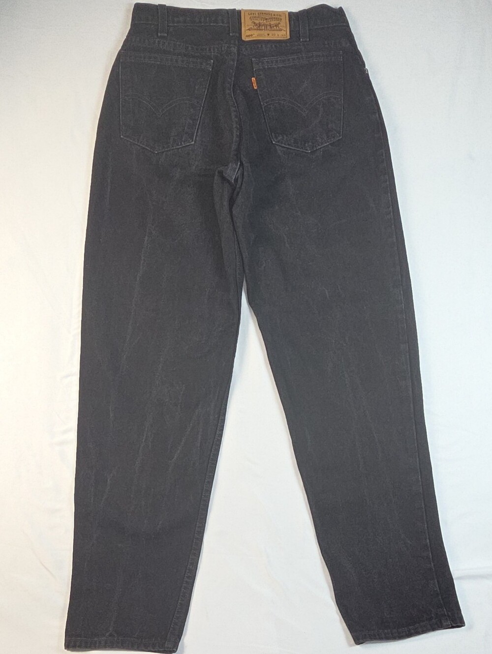 Levi Strauss Orange Tab VTG 90s Loose Fit Tapered Leg Black Jeans Men's 30x30
